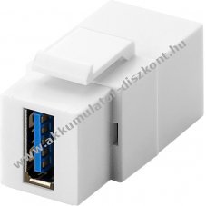 Goobay Keystone-modul USB 18,3mm 2x USB 3.0 aljzat