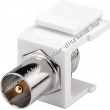 Goobay Keystone-Modul SAT Antenne 16,2mm Koax-csatlakoz� f-aljzat