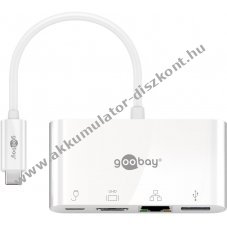 USB-C� Multiport Adapter erweitert ein USB-C� Ger�t um einen Ethernet- einen HDMI�- und einen USB 3