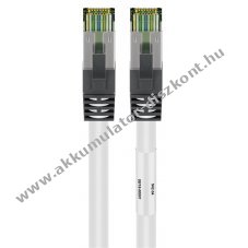 Goobay CAT 8.1 patchk�bel S/FTP 0,5m feh�r LSZH