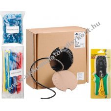 Goobay CAT 6A k�lt�ri U/UTP h�l�zati k�bel k�szlet 100m
