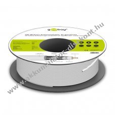 Goobay 120dB SAT koaxi�lis k�bel 4x �rny�kolt CCS digit�lis SAT �s BK rendszerek