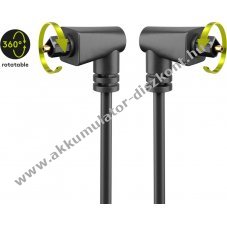 Goobay TOSLINK optikai k�bel 2x 90�-os forgathat� csatlakoz�val