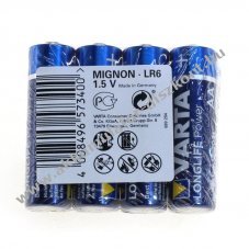 Varta Longlife Power 4906 AA Mignon ceruza 1,5V 4db/csomag Alk�li-mang�n