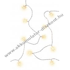 Goobay 80 LED f�nyf�z�r csillag alak� id�z�t�vel melegfeh�r 12,15m IP44