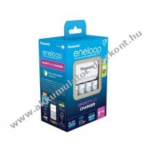 Panasonic eneloop BQ-CC55E K-KJ55MCD40E t�lt� + 4x eneloop AA Mignon ceruza 1,2V 2000mAh NiMH