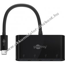 Goobay 4-Port USB-C Multiport-Adapter 4 USB-A csatlakoz� USB 3.0