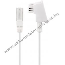 Goobay DSL VDSL routerk�bel 15m TAE-F csatlakoz� RJ45 csatlakoz�