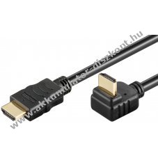 Goobay HDMI 270 fokos k�bel Ethernet 4K 60Hz 3m