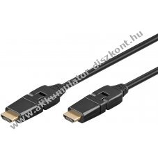 Goobay High-Speed HDMI 360 fokos k�bel Ethernet 4K 60Hz 5m