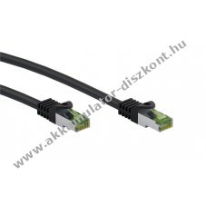 Goobay RJ45 patchk�bel CAT 8.1 S/FTP 7,5m fekete LSZH