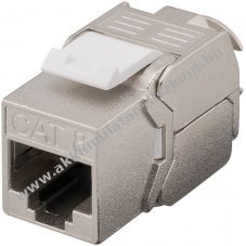 Goobay Keystone-modul RJ45 CAT 8.1 STP 15,8mm 180� k�belkimenet LSA szerel�shez