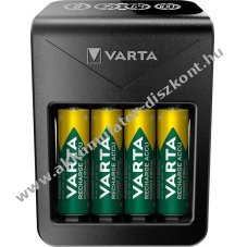 Varta LCD Plug Charger+ 57687 h�l�zati adapter 4x AA 2100mAh elemekkel egy�tt NiMH