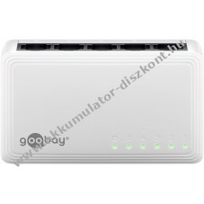 Goobay 5 portos Gigabit Ethernet switch 5x RJ45 csatlakoz�val