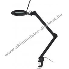 Goobay LED csipeszes nagy�t�l�mpa 10W 800lm �ll�that� f�nyer� 127mm �veglencse