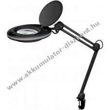 Goobay LED klemml�mpa nagy�t�val 8W 650 lm 127mm �veglencse 1,75x nagy�t�s 3 dioptria