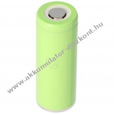 Panasonic NCR18500A Akkumul�tor 3,6V - 3,7V min. 1900mAh max. 2040mAh Lapos tetej�, fej n�lk�l