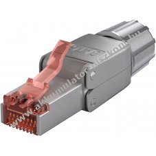 Goobay CAT 6 RJ45 csatlakoz� STP �rny�kolt 5,0-8,5mm k�belhez csavaros r�gz�t�s