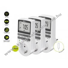 Goobay digit�lis id�kapcsol� 3db csatlakoz�val t�p F 3680W 16A