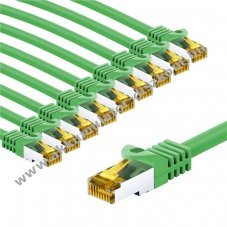 Goobay RJ45 patchk�bel CAT 6A S/FTP 2m z�ld 10db/csomag LSZH
