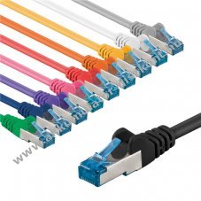 Goobay CAT 6A patchk�bel S/FTP 1m 10db/csomag halog�nmentes LSZH