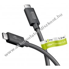 Goobay USB-C k�bel USB4 verzi� 2.0 1,2m 240W 5A 80Gbit/s 16K 60Hz Power Delivery