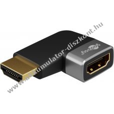 Goobay HDMI 90 fokos sz�g� adapter 8K 60Hz