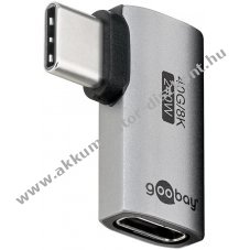 Goobay USB-C adapter 90� USB4 USB-C > USB-C