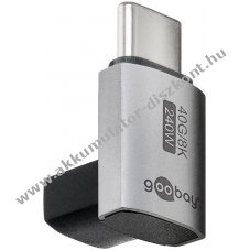 Goobay USB-C adapter 90� L-form�s r�vid USB4 USB-C > USB-C