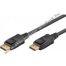 Goobay DisplayPort� 2.0 2.1 k�bel 80Gbit/s 16K 60Hz DSC