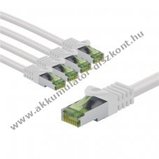 Goobay CAT 8.1 h�l�zati k�bel 2m feh�r 5db/csomag LSZH