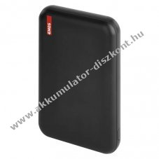 EMOS Powerbank WI 521, 5000mAh, 20W, Wireless tlts, MagSafe compatibilis, fekete