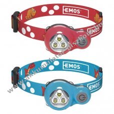 EMOS gyermek fejl�mpa 3db LED, d�n�s, piros, 12lm