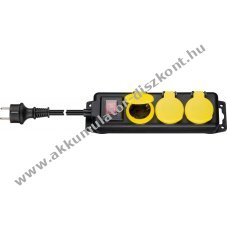 Steckdosenleiste 3-fach, spritzwassergesch�tzt f�r den Au�enbereich geeignet