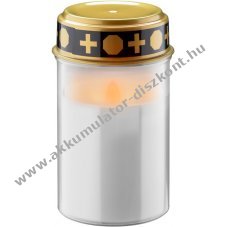 No Name LED s�rgyertya 2x AA melegfeh�r 2400K belt�ri �s k�lt�ri