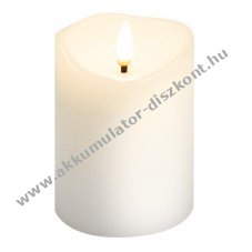 Goobay LED val�di viaszgyertya feh�r 7,5x10cm id�z�t�vel melegfeh�r