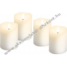 Goobay 4db feh�r LED gyertya id�z�t�vel 3D l�nghat�s 2700K