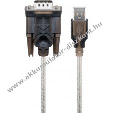 Goobay USB soros adapter 1,5m USB-A RS-232 9 p�lus�