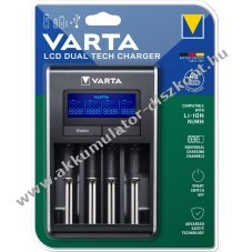 Varta LCD Dual Tech t�lt� Ni-MH AA/AAA �s Li-Ion Akkumul�torkhoz