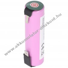 18650 Li-ion Akkumultor, 3,7V, 2600mAh, 9,6Wh, U-forrfl