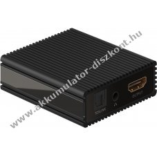 Goobay HDMI Audio-Extractor 4K 30 Hz anal�g �s digit�lis hangkimenet