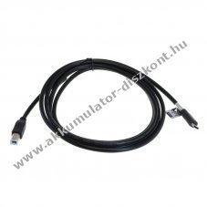 OTB adatk�bel USB Type-C (USB-C) csatlakoz� - USB-B 2.0 csatlakoz� 2,0m