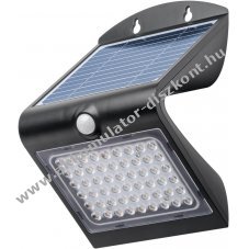 Goobay LED napelemes fali l�mpa mozg�s�rz�kel�vel 4W IP65 fekete