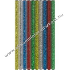 Goobay Tools 11mm csillog� ragaszt�r�d 10db/csomag standard ragaszt�pisztolyhoz