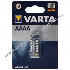 Varta elem Alkaline Piccolo, AAAA, LR61 2db/csomag