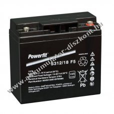 Exide Powerfit S312/18F5 12V 18Ah Akkumul�tor AGM �s �lom-zsel�s