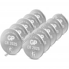 GP CR2025 gomb elem 3V 160mAh 10db/csomag l�tium