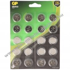 GP CR2032 gomb 3V 20db/csomag l�tium elem