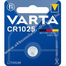 Varta l�tium gombelem CR1025 3V 1db/csomag