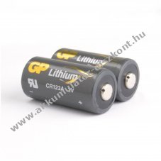 GP CR123A l�tium elem 3V 2db/csomag l�tium